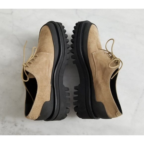 Paloma Barcelo Kenny Platform Loafer Tan Size 39 New - Picture 3 of 4